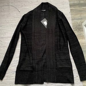 Heather Black Knit Cardigan